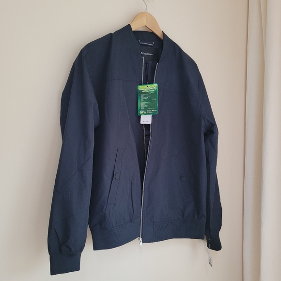 NWT Matinique Men's Navy Water Repellent Bomber Jacket Size Large - Picture 11 of 13